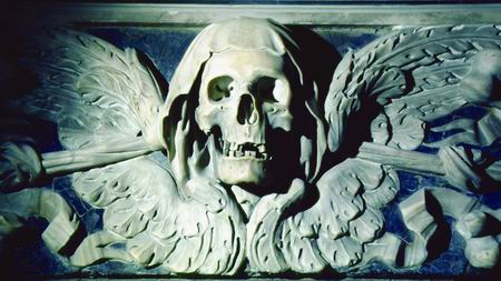 Italian winged skull circa 1700s